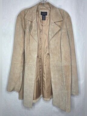 SONOMA Light Beige Suede Womens Coat Jacket